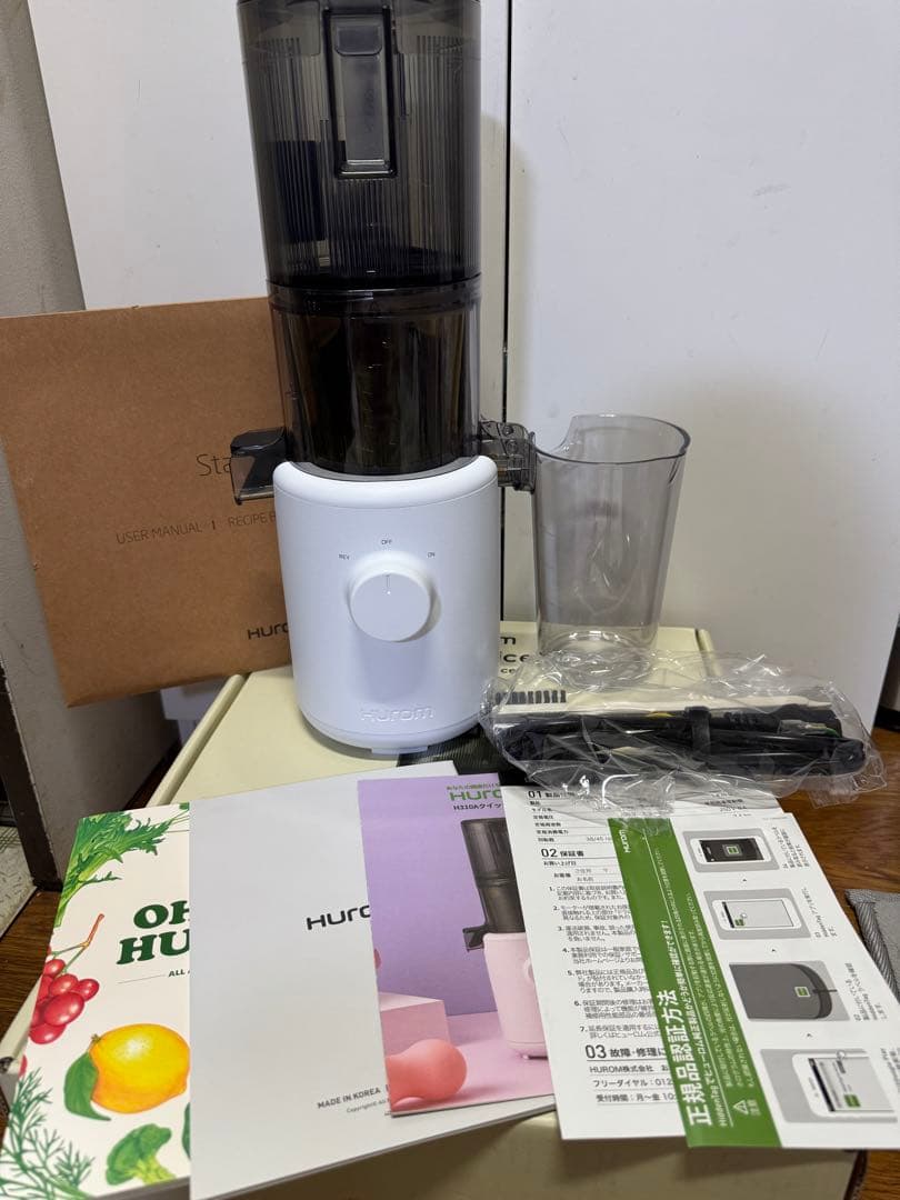 M01 Hurom ジューサー ホワイト スロージューサー H310A ホワイト
