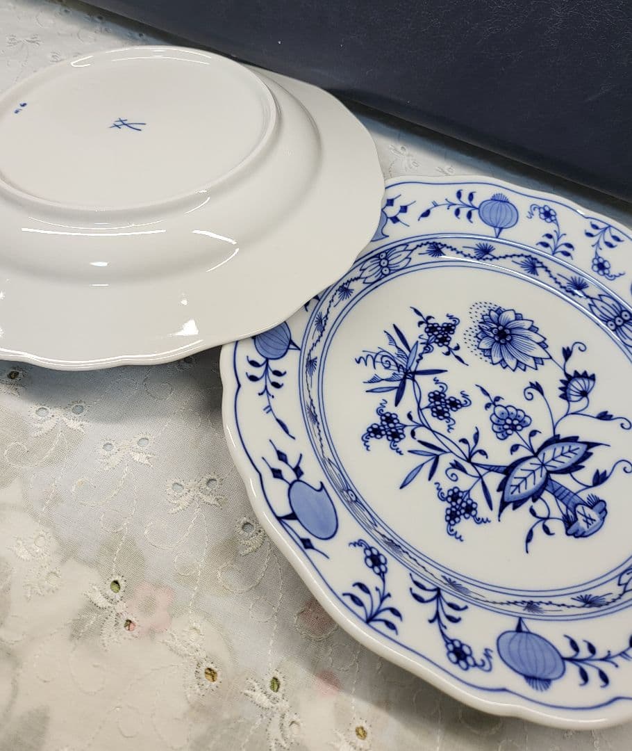 未使用近✨マイセン ブルーオニオン プレート 20cm皿 サラダ デザート2