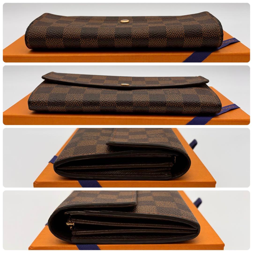 【鑑定済み】ルイヴィトン✨ダミエ✨ポルトフォイユサラ 2つ折り 長財布