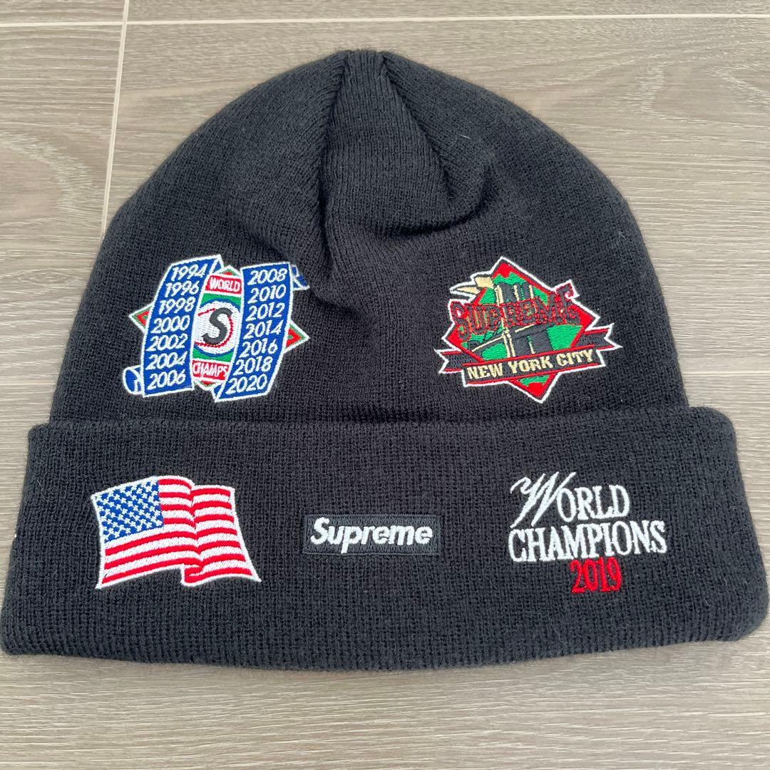 supreme New Era Championship Beanie 黒