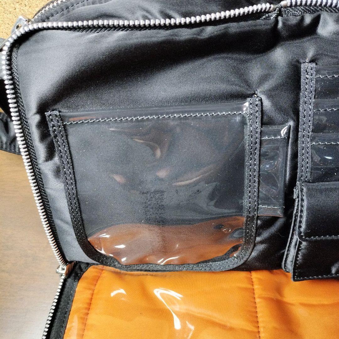 美品 PORTER ショルダーバッグ タンカー ブラック 2層式 Lサイズ