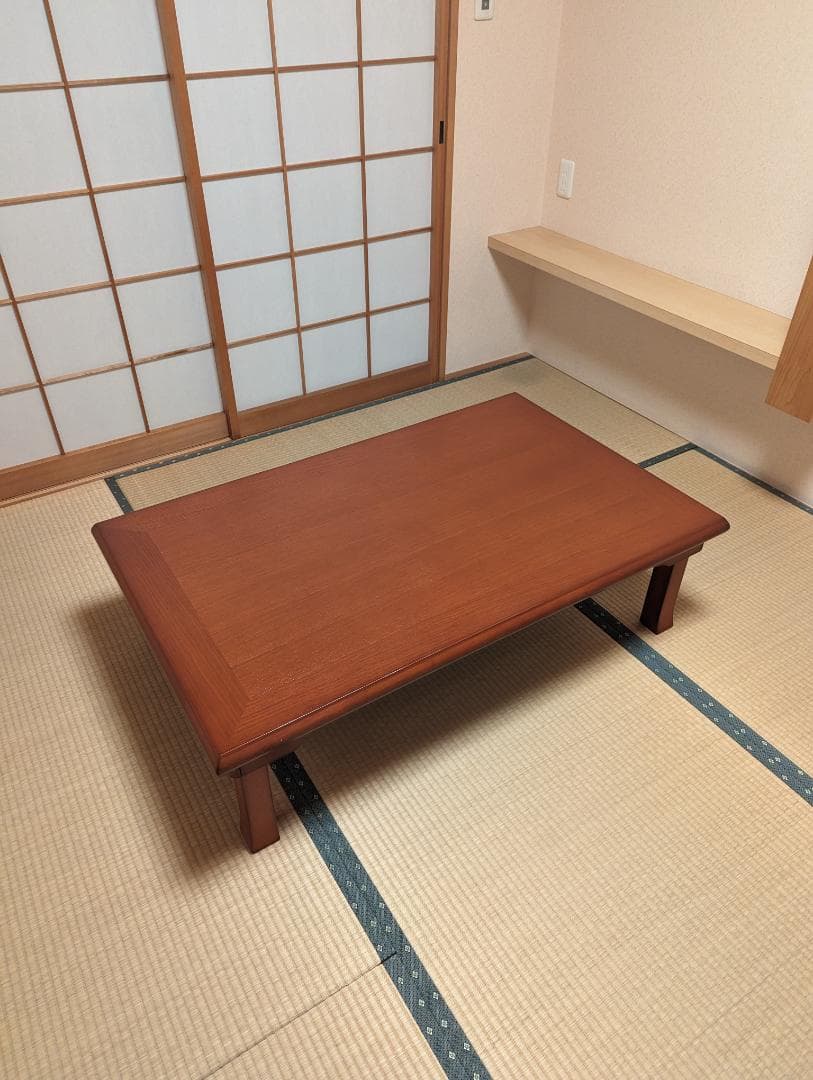座卓 テーブル 折りたたみ ブラウン ローテーブル 天然木使用 ちゃぶ台 和室