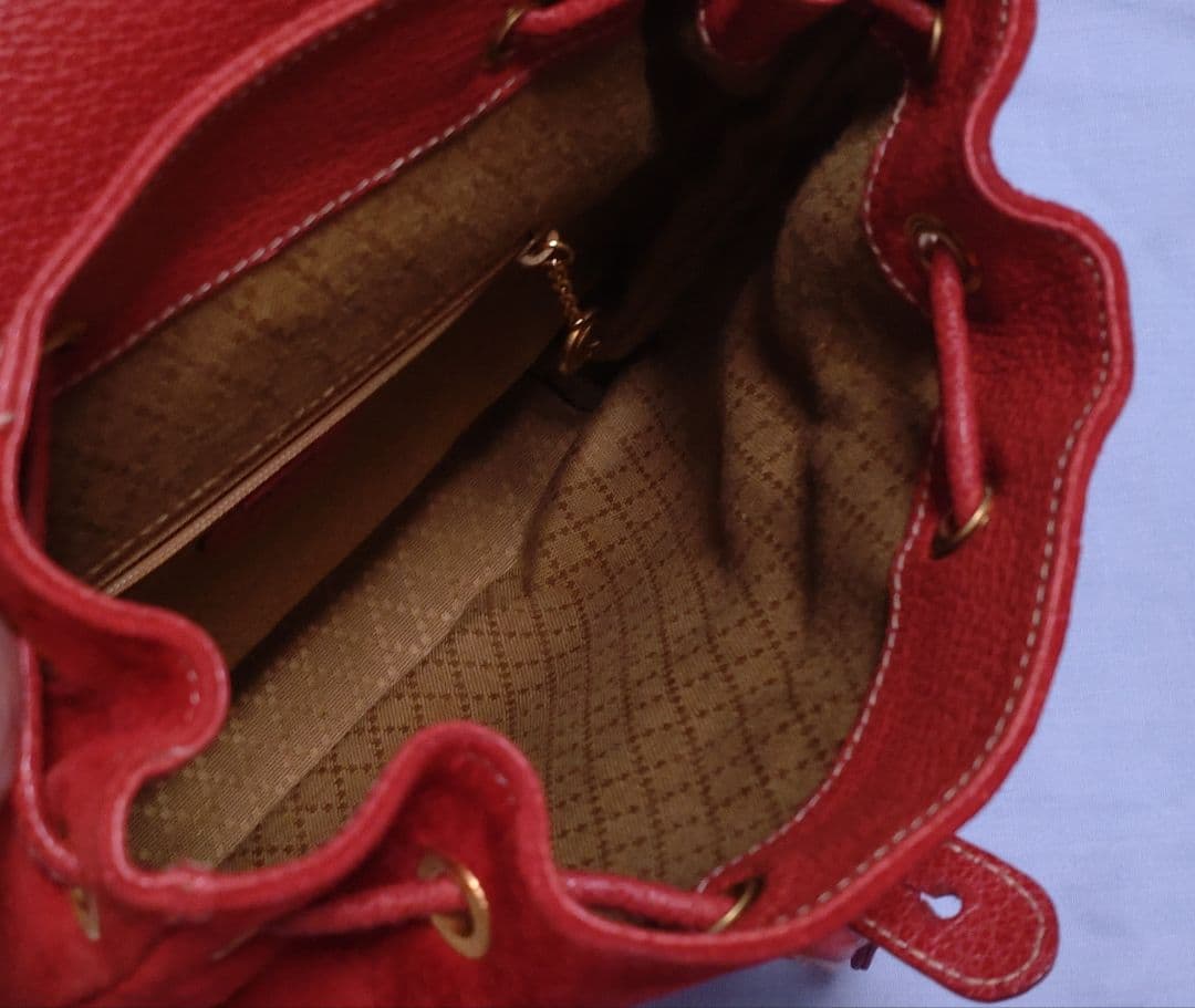 GUCCIバンブーミニリュック　スエード