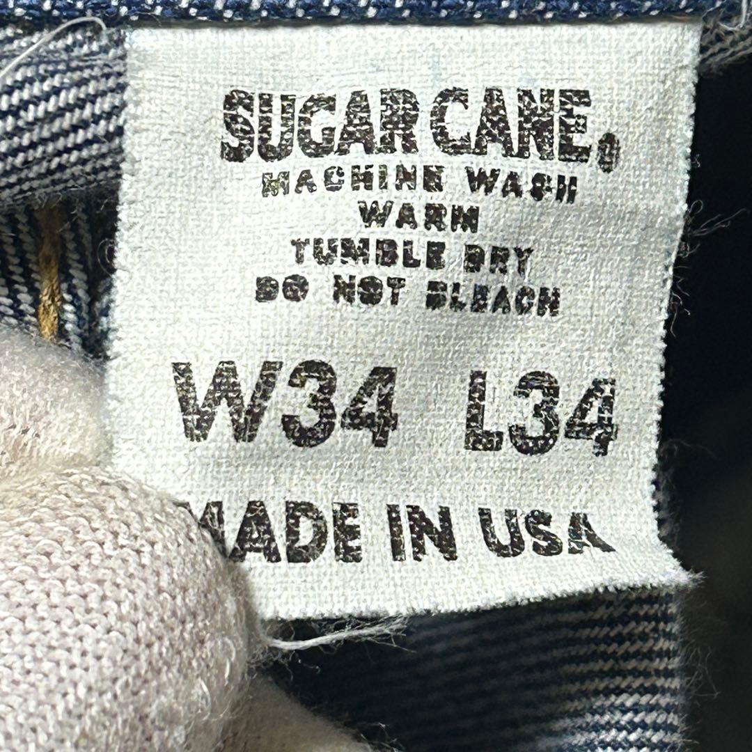 美品　シュガーケーン　098 ワンスター　セルビッチデニム　USA製 W34