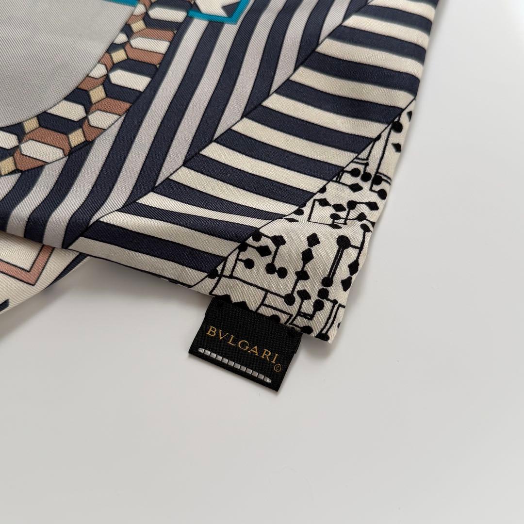 ◾️未使用に近い◾️BVLGARI ブルガリ シルクスカーフ ヘアアクセサリー