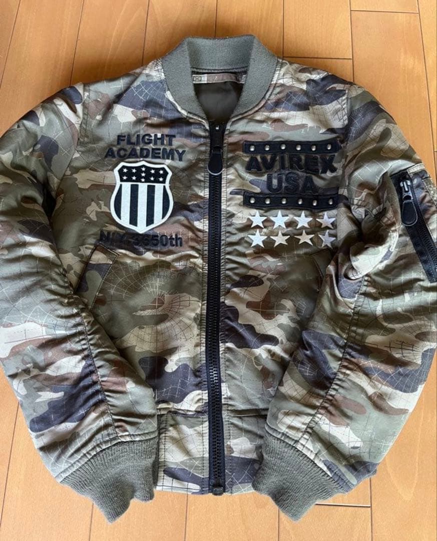 アビレックスMA1迷彩柄 フライトジャケット - メルカリ
