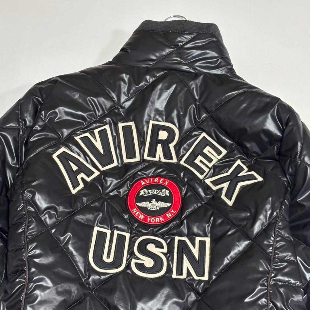 R.T AVIREX　USN　アビレックス　キルティング中綿ジャケット　ジ
