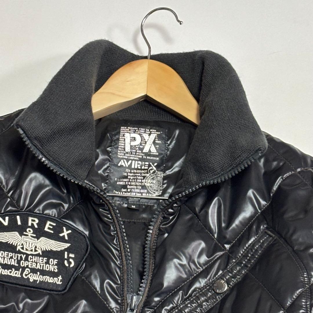 R.T AVIREX　USN　アビレックス　キルティング中綿ジャケット　ジ