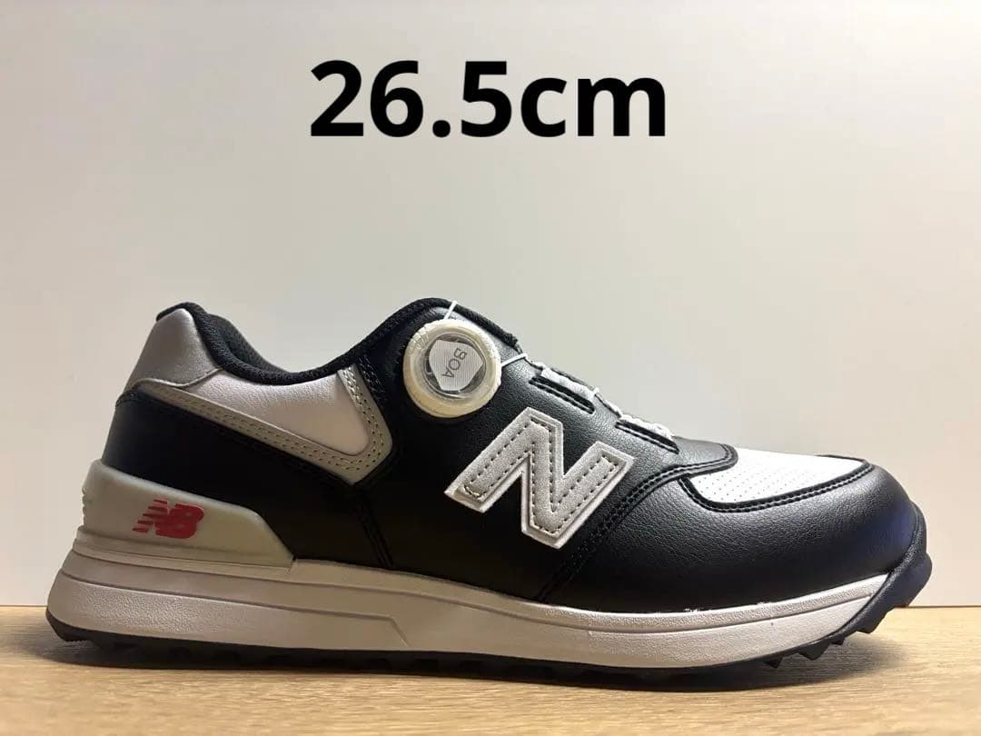 未使用 26.5cm 2E ニューバランスゴルフシューズUGBS574Lホワイト