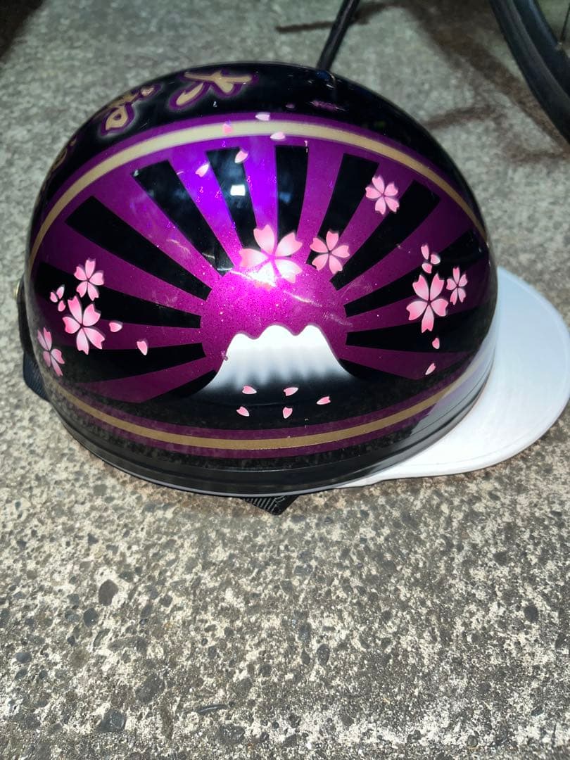 コルク半 カスタム 富士日章 三つボタン 黒紫 ラメ 桜 - メルカリ