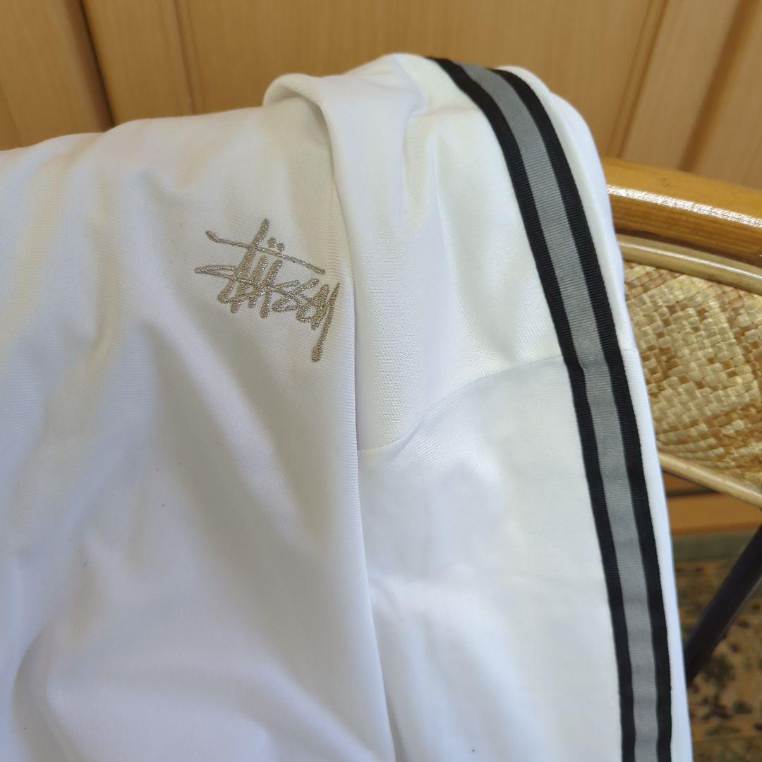 夢*島様 【ビンテージ】90s Stussy ホワイトジャージセットアップL