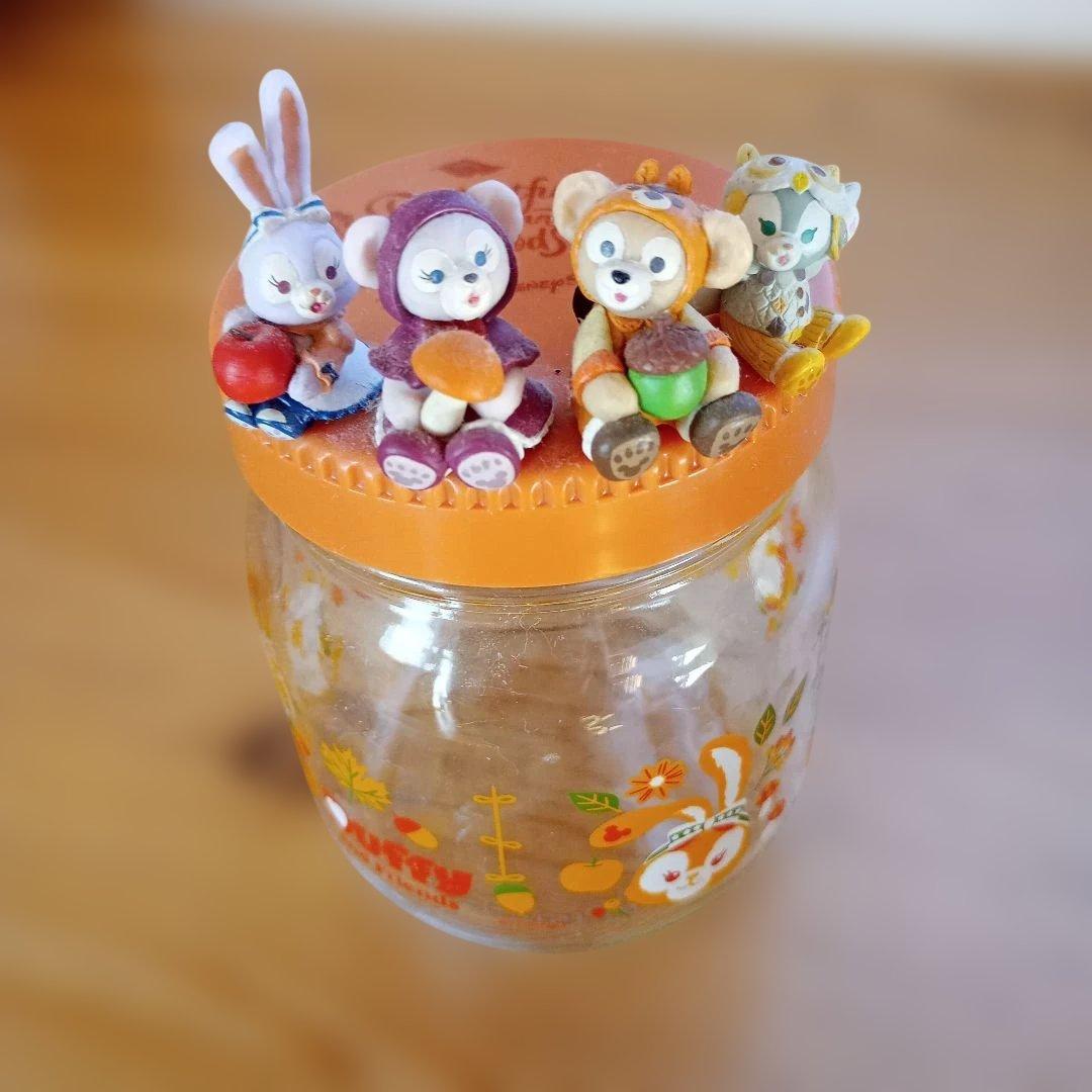 ダッフィーフレンズ 紅茶 フィギュアつき ガラス瓶 7個セット