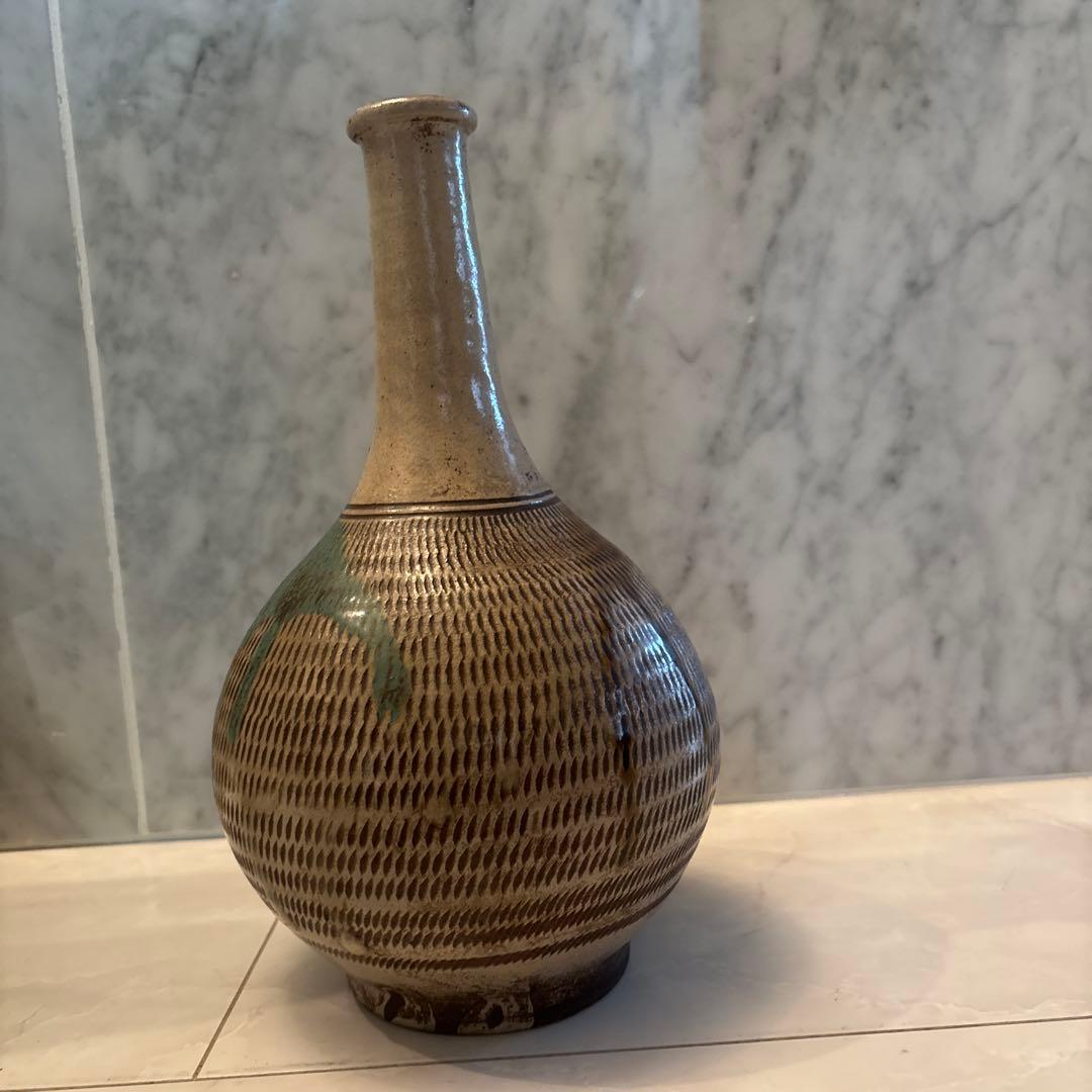 ヴィンテージ作家さんサイン民藝 手仕事が芸術的な他とは一線を画す小石原焼の花瓶