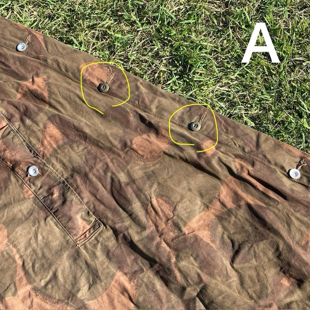ハンガリー軍幕　２枚　ポール・ペグセット②　 ワンポールテント　ハリケーンカモ