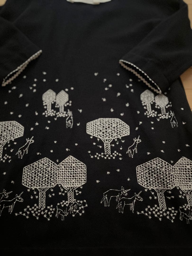 美品✳︎ミナペルホネンmori no hoshi セレモニーワンピース120キッズ