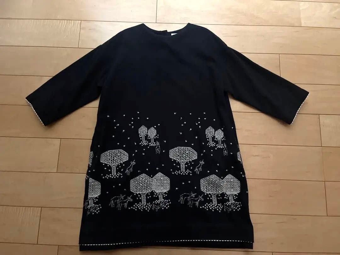 美品✳︎ミナペルホネンmori no hoshi セレモニーワンピース120キッズ