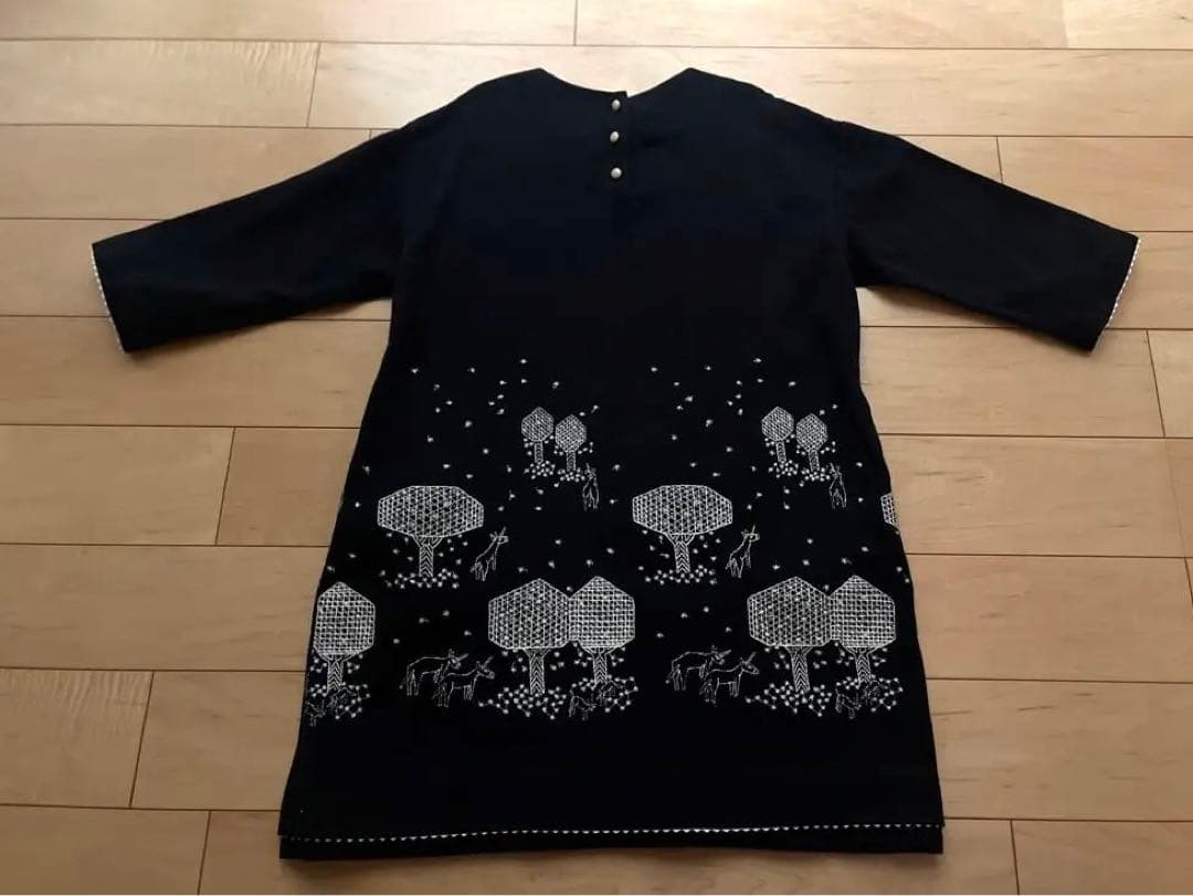 美品✳︎ミナペルホネンmori no hoshi セレモニーワンピース120キッズ