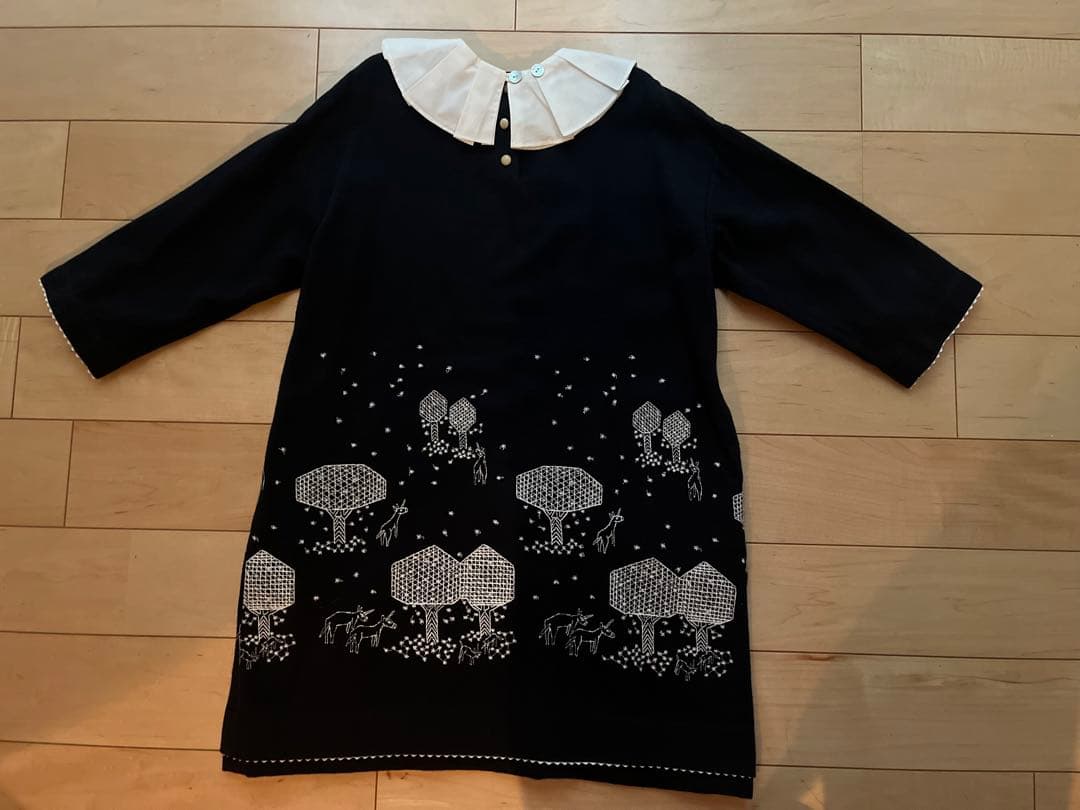 美品✳︎ミナペルホネンmori no hoshi セレモニーワンピース120キッズ