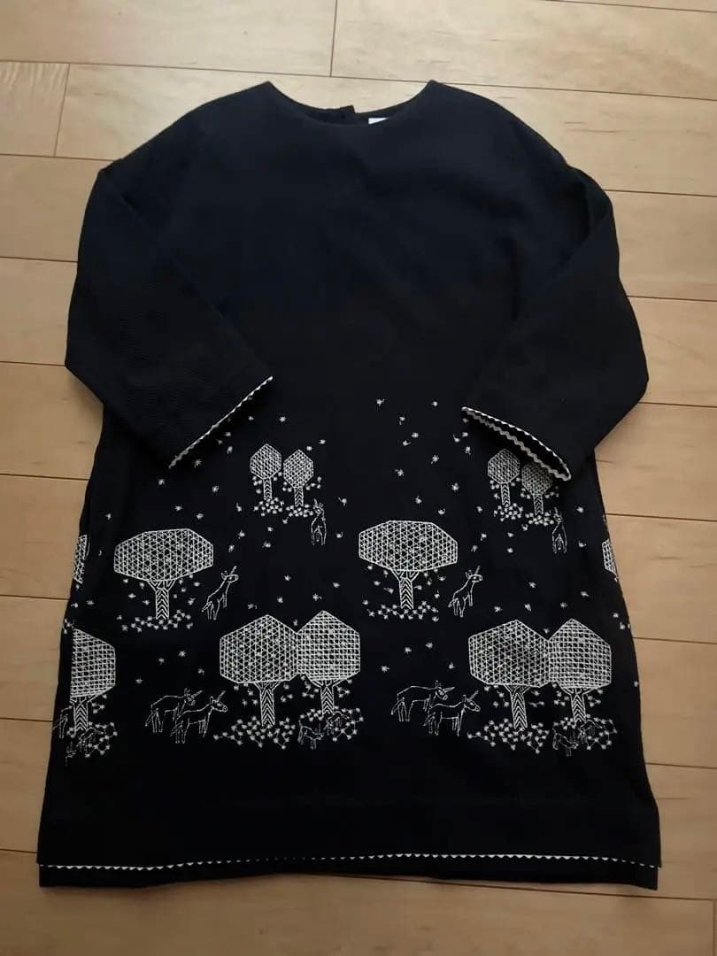 美品✳︎ミナペルホネンmori no hoshi セレモニーワンピース120キッズ