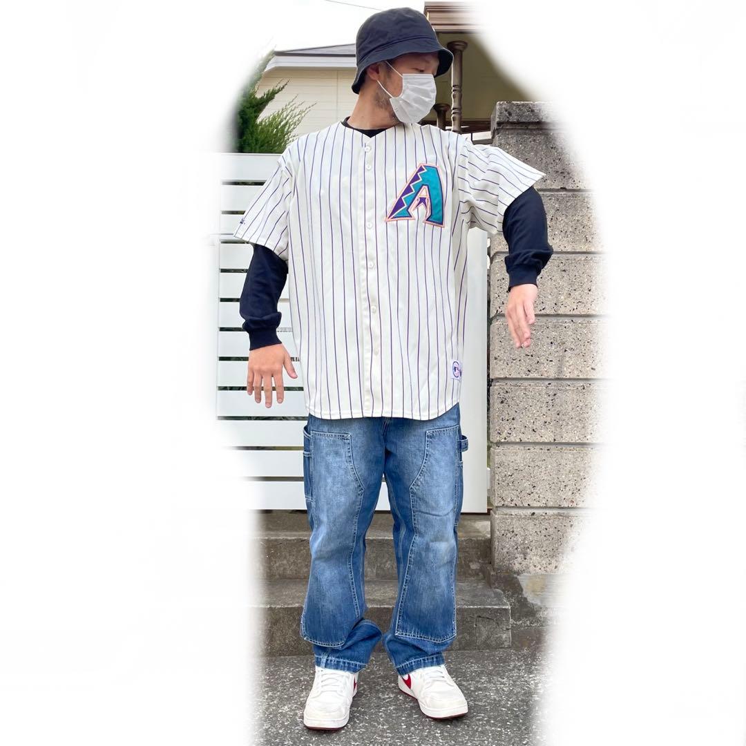 USA製 majestic アリゾナ ダイアモンドバックス XXL ゲームシャツ