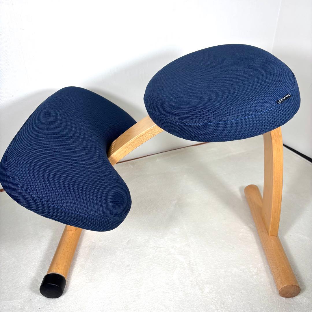 【美品】サカモト　姿勢矯正チェア　バランスイージー　　専用カバー付き
