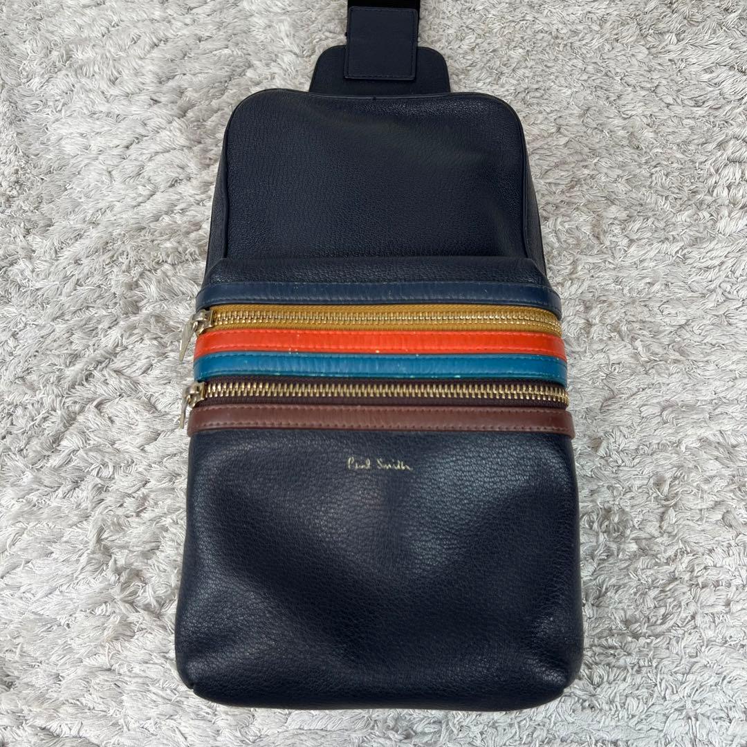 Paul Smith ポールスミス ボディバッグ ネイビー系 ワンショルダー