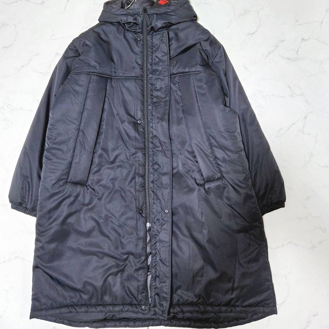 【未使用タグ付き】ニューバランス ベンチコート ロングコート メンズ 黒 XL