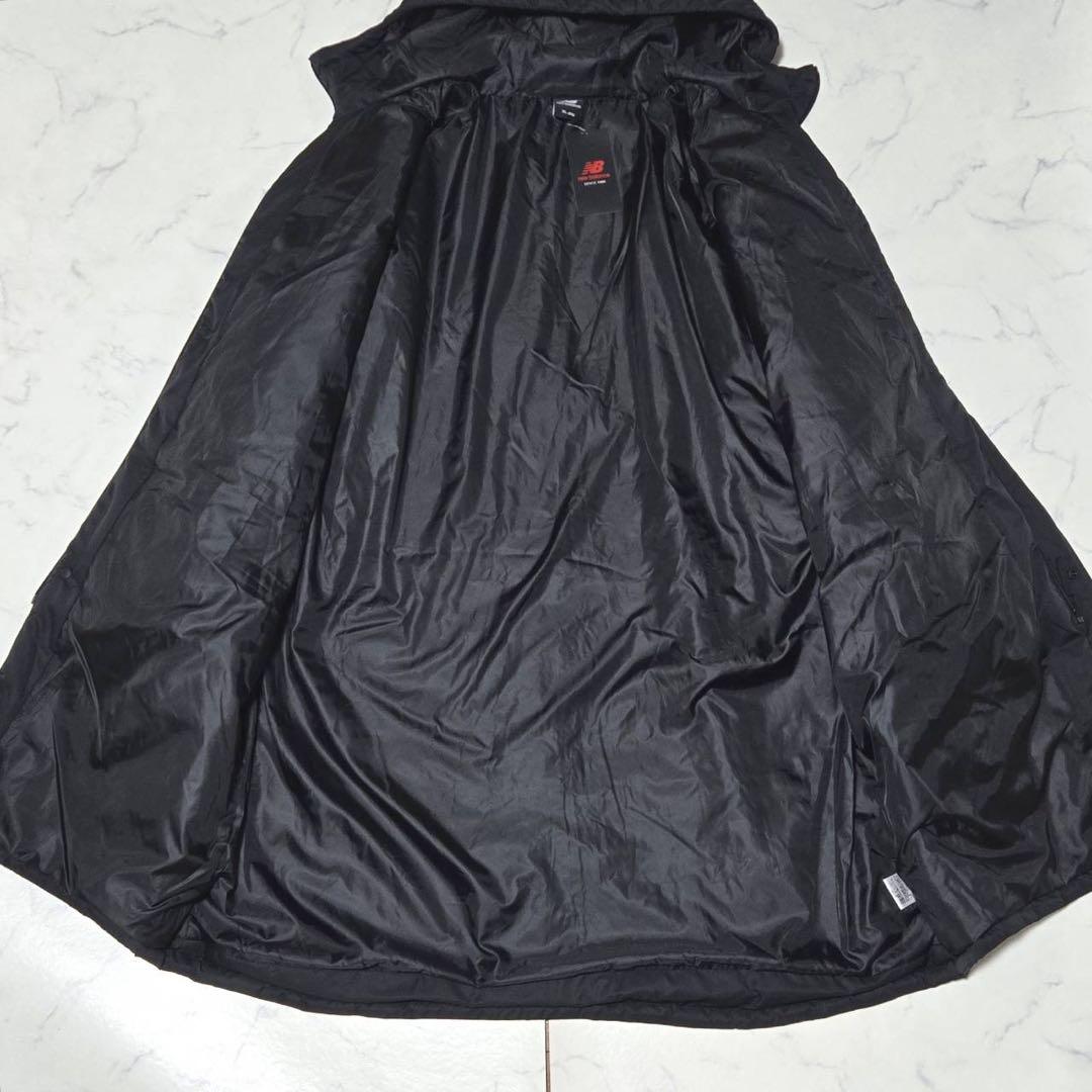 【未使用タグ付き】ニューバランス ベンチコート ロングコート メンズ 黒 XL