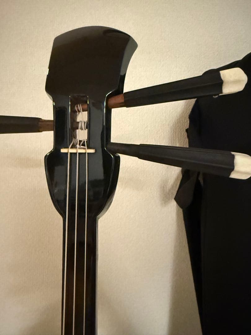 ま*✳様 三線（蛇皮／沖縄購入品）ケース付き さんしん