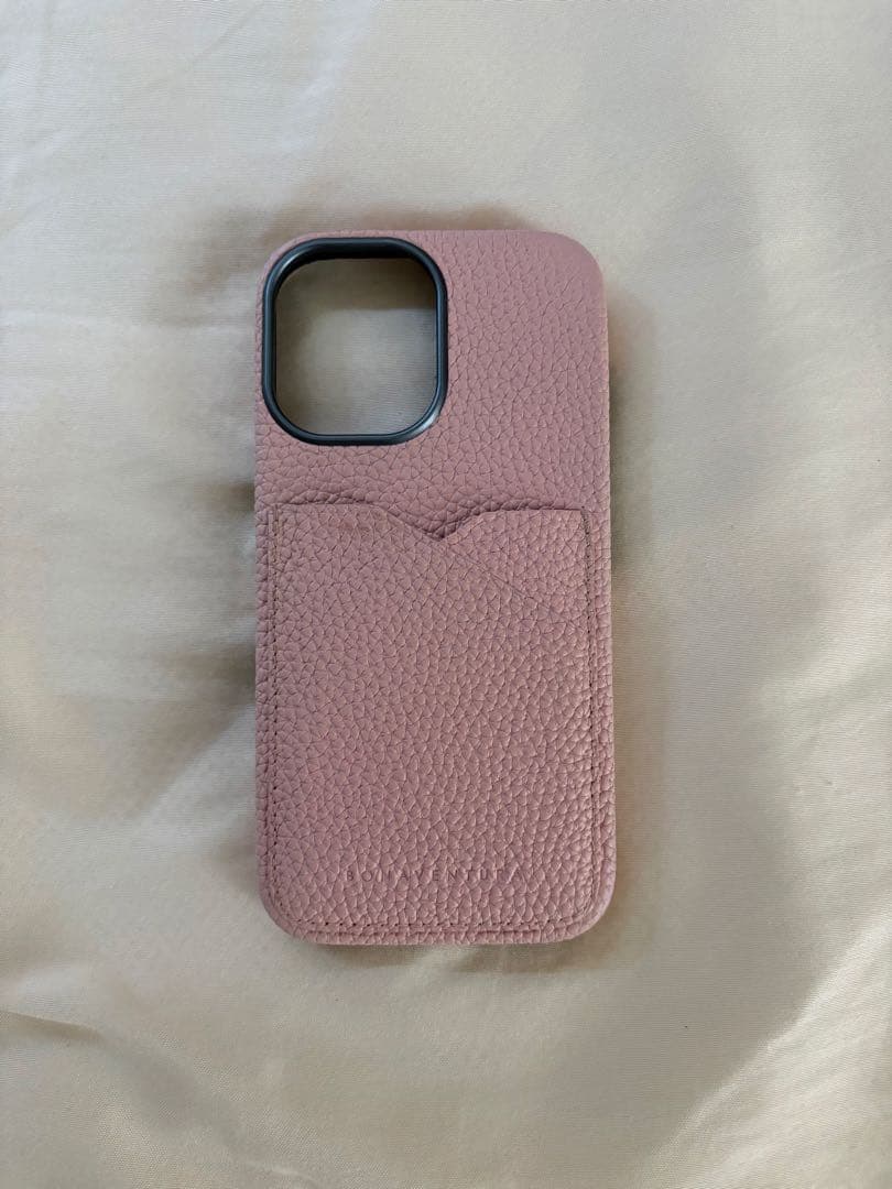 BONAVENTURA iPhone16レザースマホケースピンク