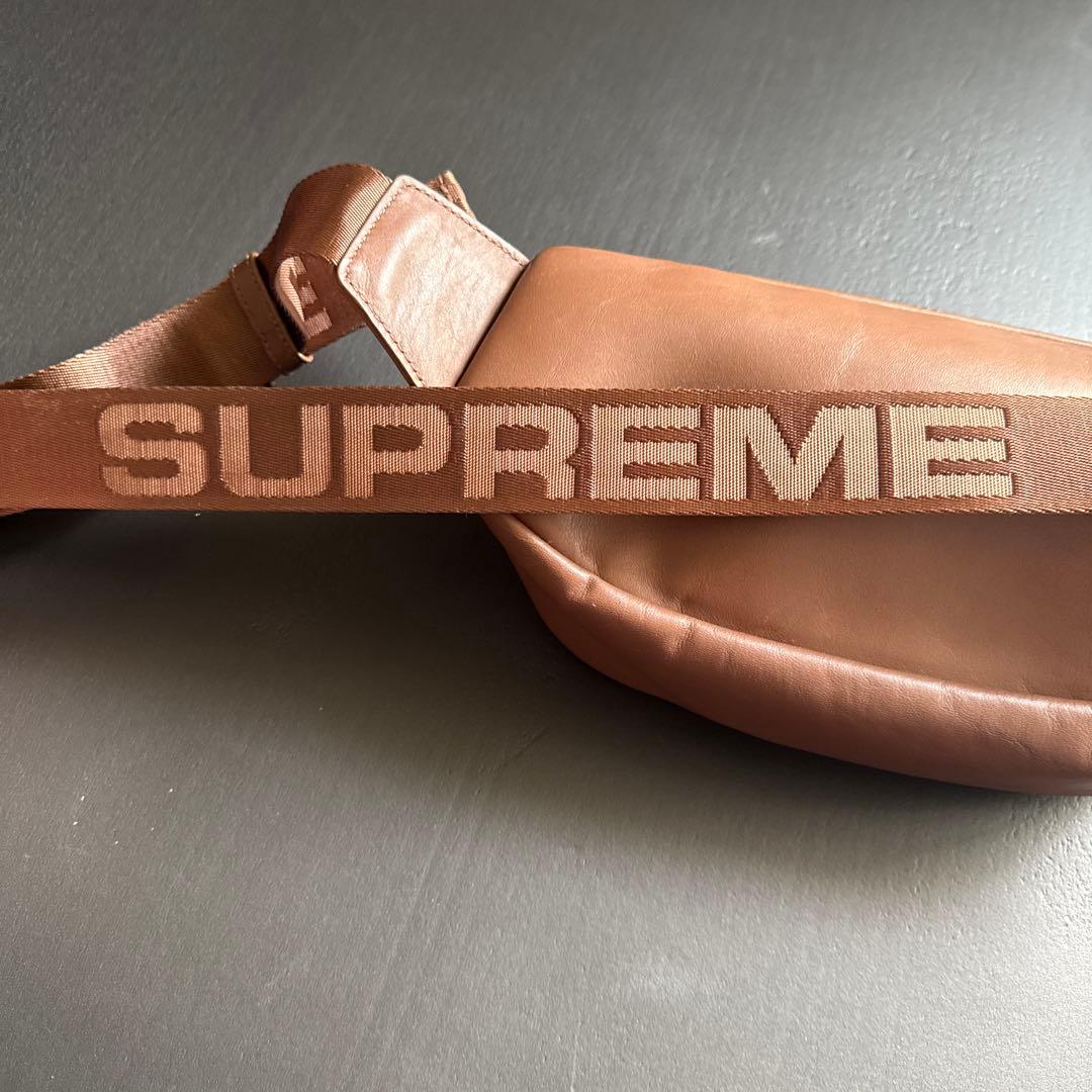 バッグ Supreme 2024FW Leather Waist Bag brown