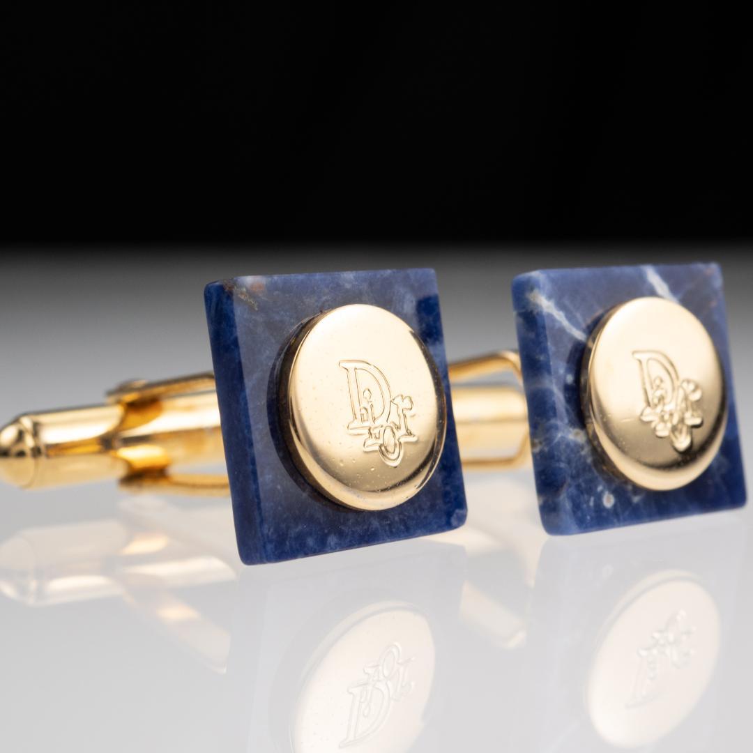 【希少】ヴィンテージ オールドディオール ラピスラズリ カフスボタン
