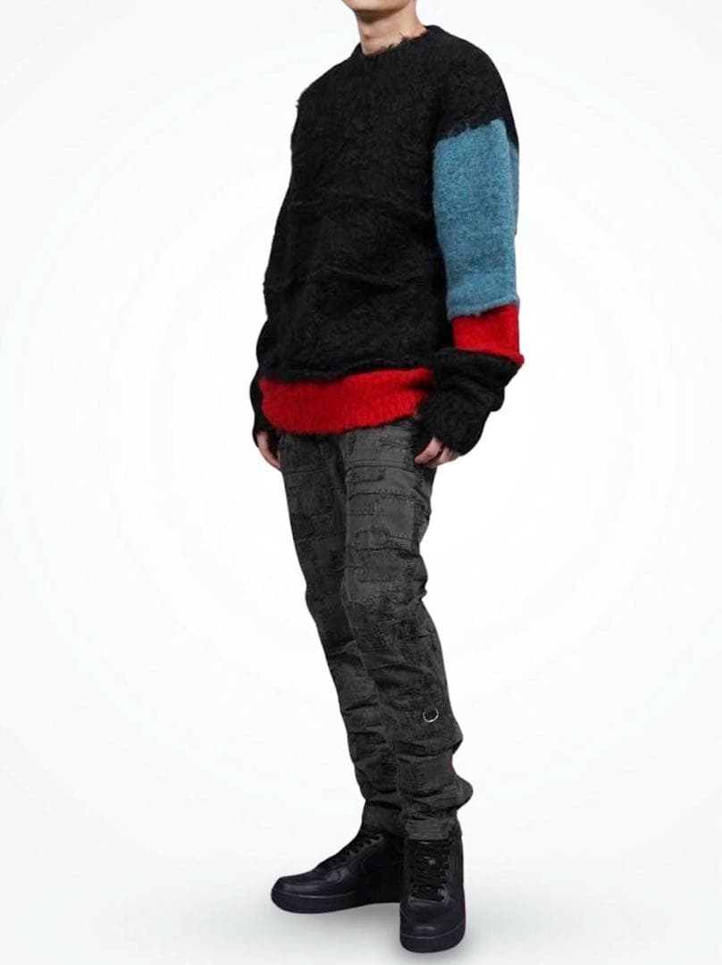 新品 定価57200円 ブラックミーンズ オノユキノリ 23aw モヘア ニット