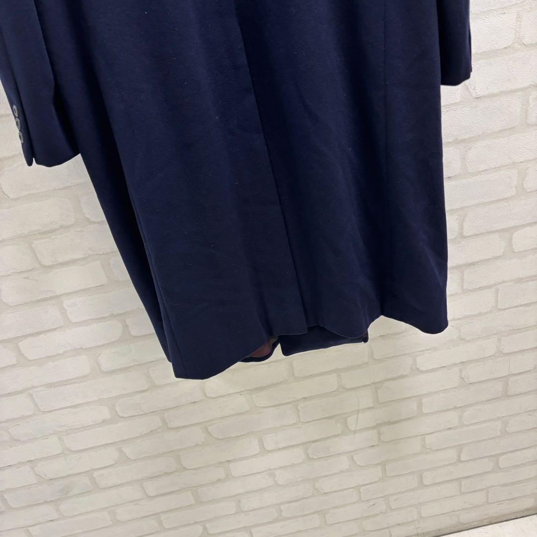美品　GIVENCHY カシミヤ100% ネイビー ダブルブレスト コート