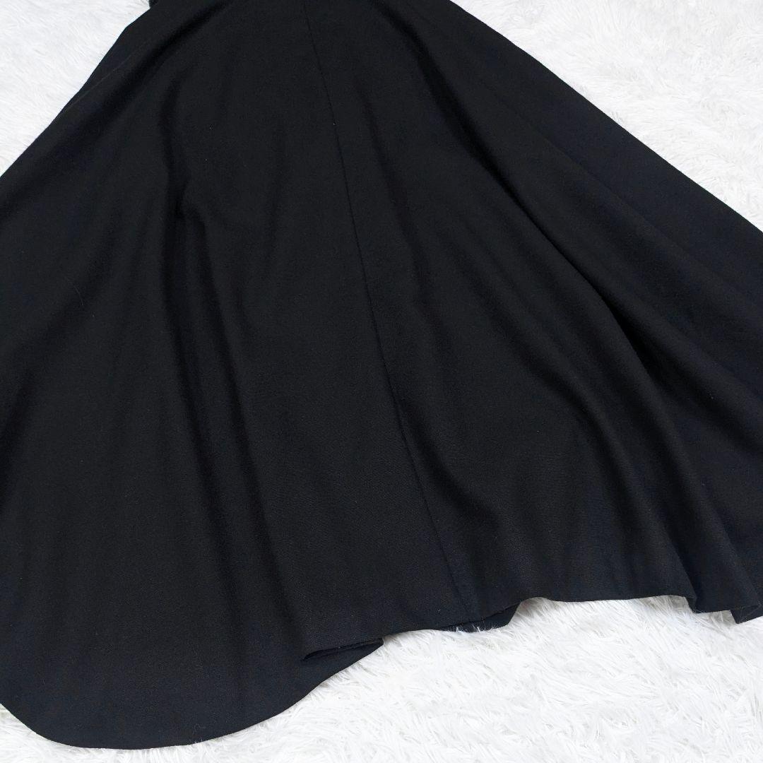 ヒロミチナカノ 和装ケープコート ファー付き 2way 黒 ポンチョコート