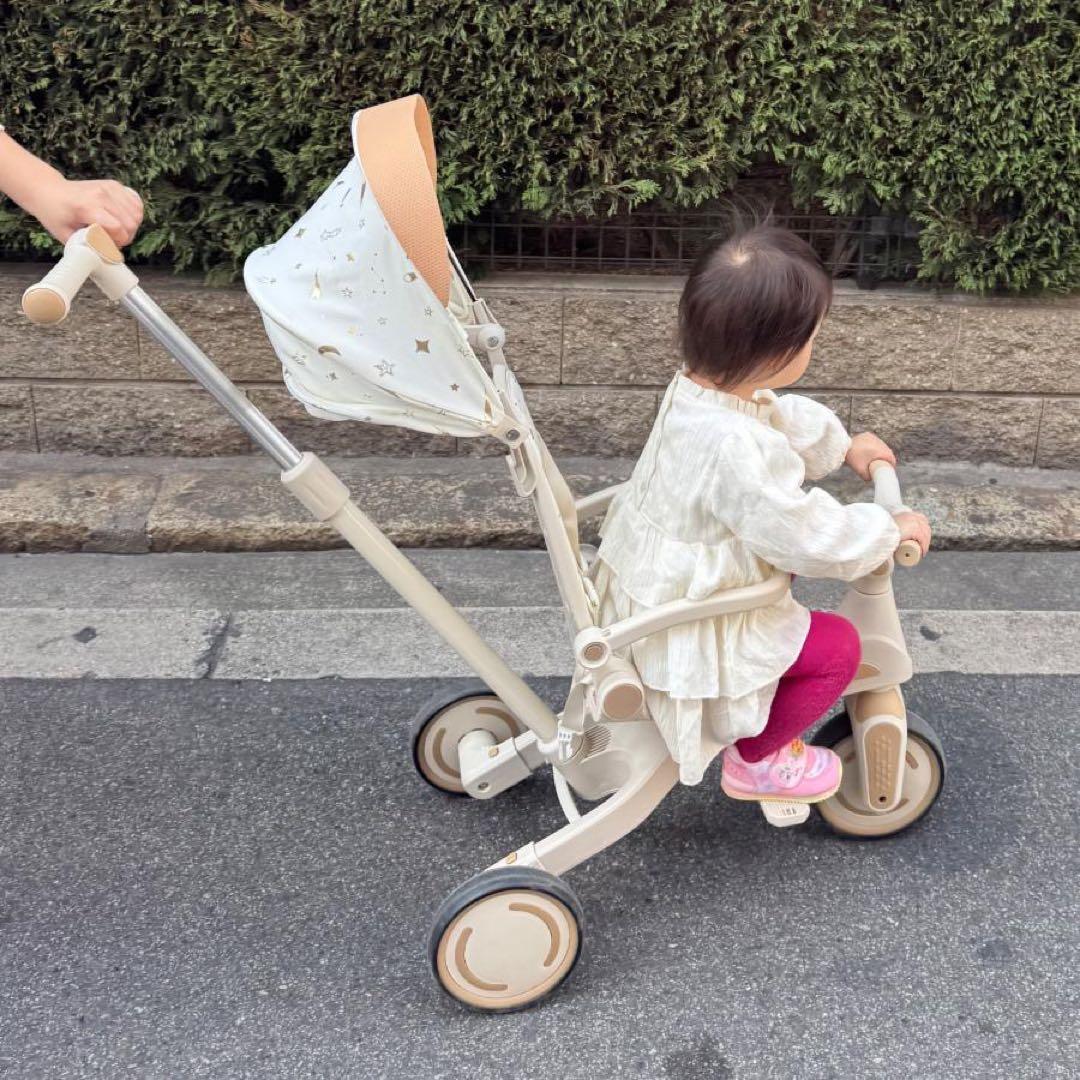 三輪車 2歳 手押し棒付き 折りたたみ 子供用三輪車 7in1 子ども用三輪車