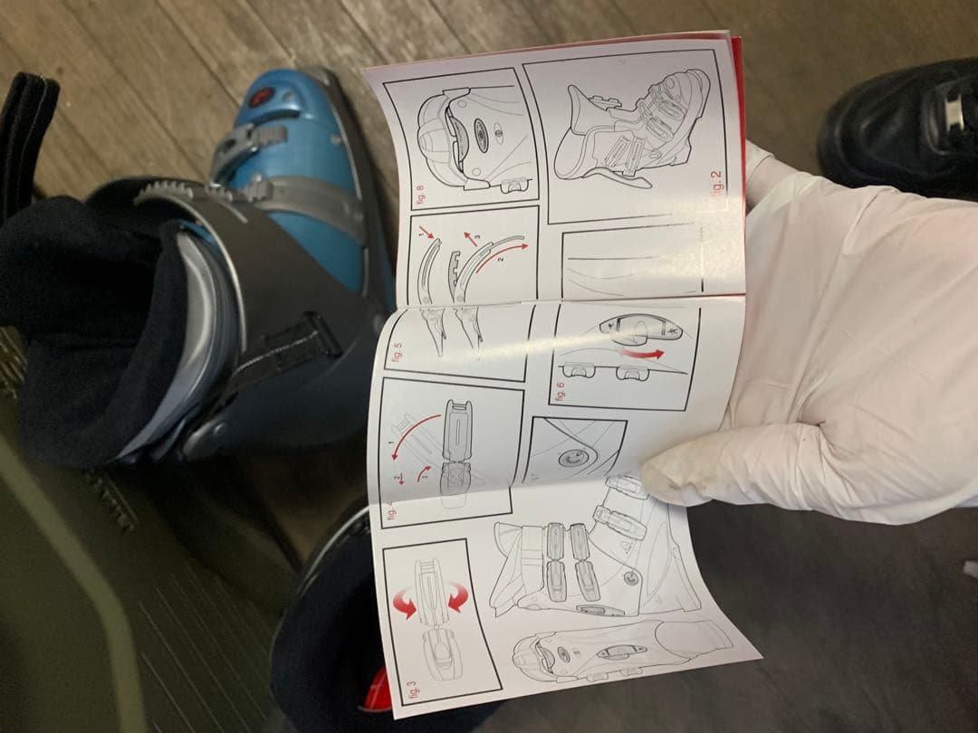 送料込み　NORDICA　スキーブーツ　24.5cm　ブルー