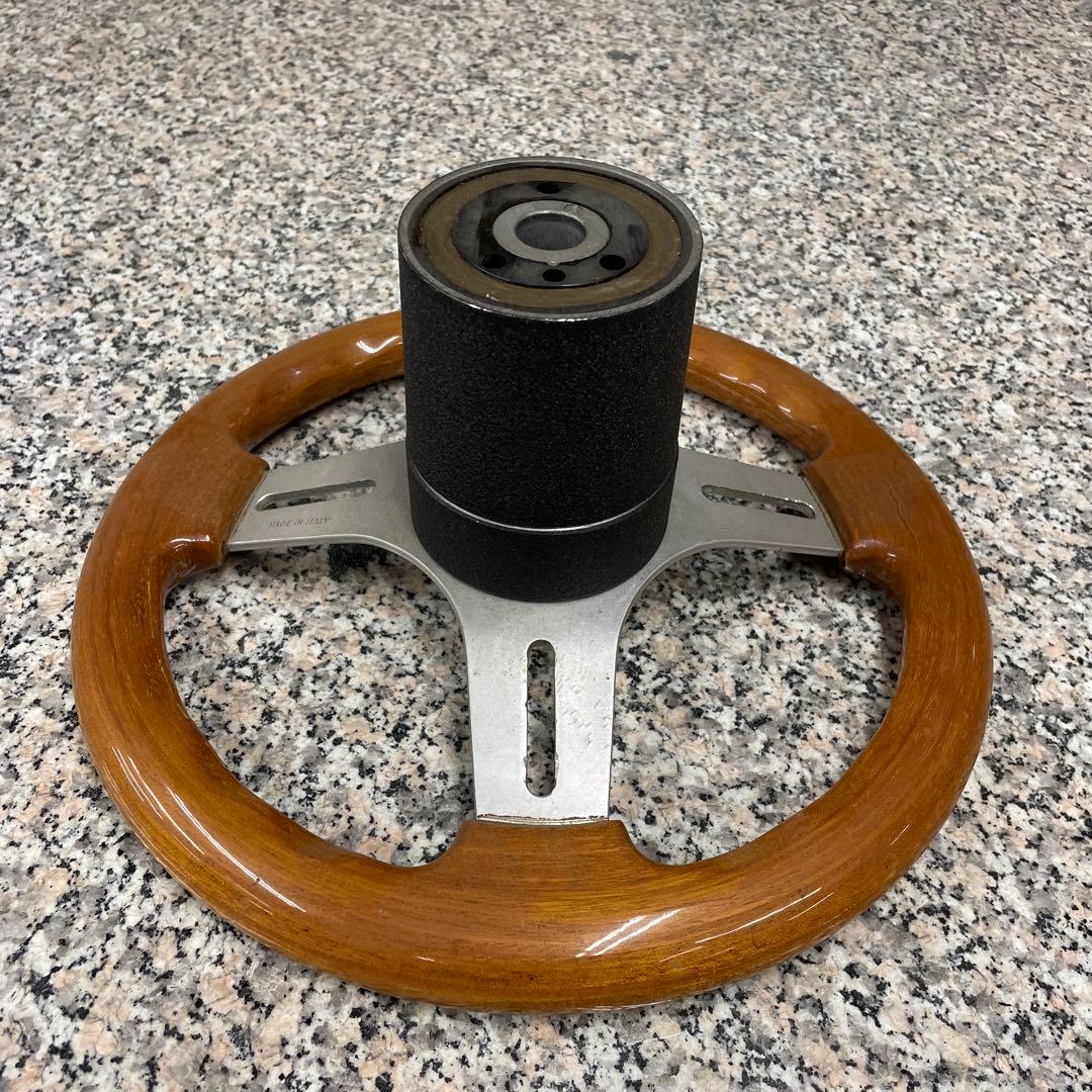 S*T様 ★OBA オバ ウッド ステアリング 当時物 ハンドル 自動車パーツ