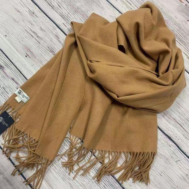 即日発送】ジョンストンズ カシミア大判ストール☆ キャメル - メルカリ