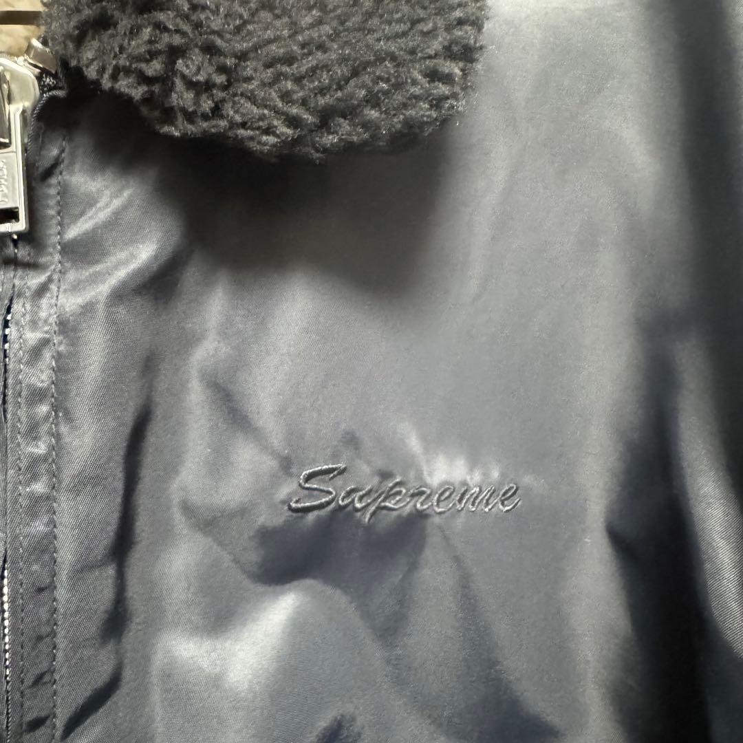 25ss Supreme × Aoi bomber jacket Black