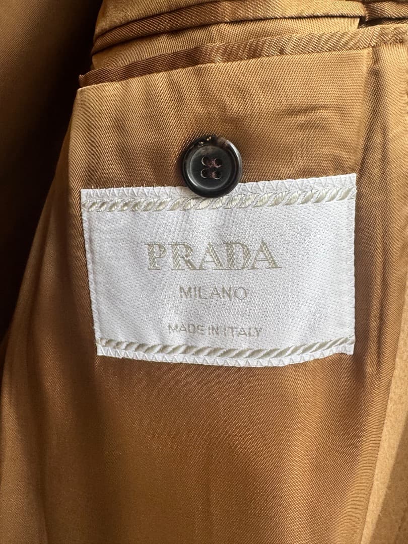 Prada プラダ キャメルコート 未使用