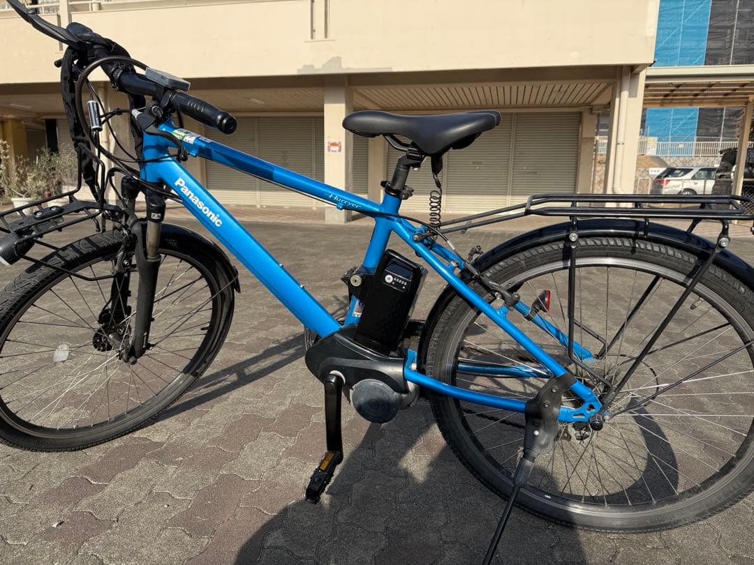 【引き取り】Panasonic ハリヤ電動アシスト自転車 ブルー