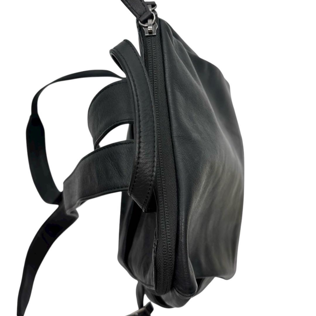 美品◎ イアパピヨネ レザースタンドリュックⅡ リュック A4可 ビジネス可 黒