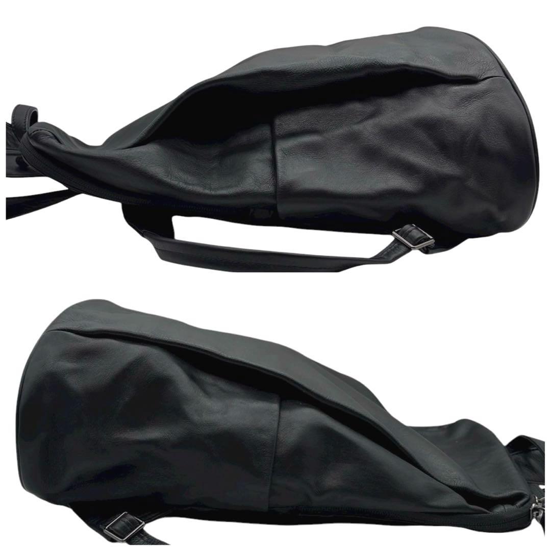 美品◎ イアパピヨネ レザースタンドリュックⅡ リュック A4可 ビジネス可 黒