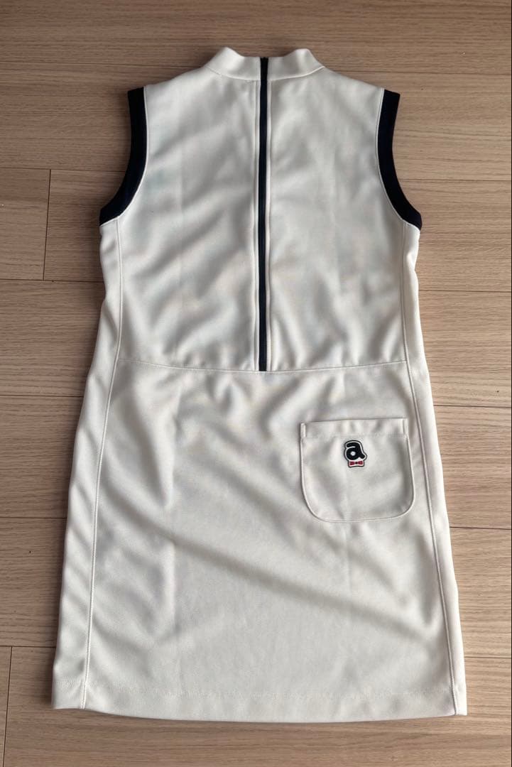 ARCHIVIO アルチビオ ゴルフ ノースリーブ バイカラー ワンピース