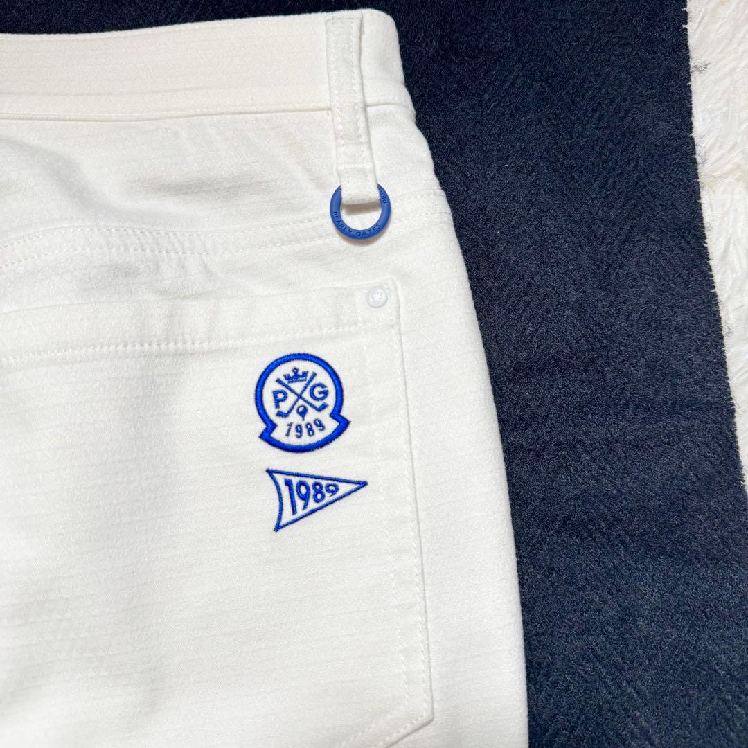 クレイジーソルト様美品 パーリーゲイツ 裏起毛 ストレッチパンツ 近年 リング