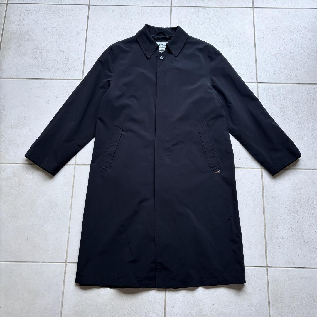 90s LL Bean GORE TEX ステンカラーコート ブラックネイビー