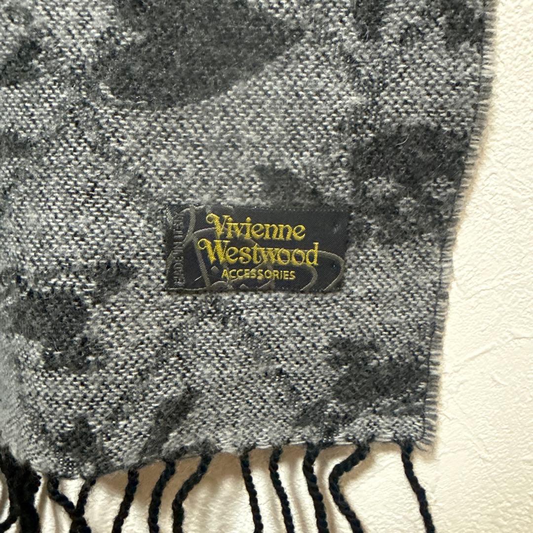Vivienne Westwood マフラー スカル ハート オーブ柄