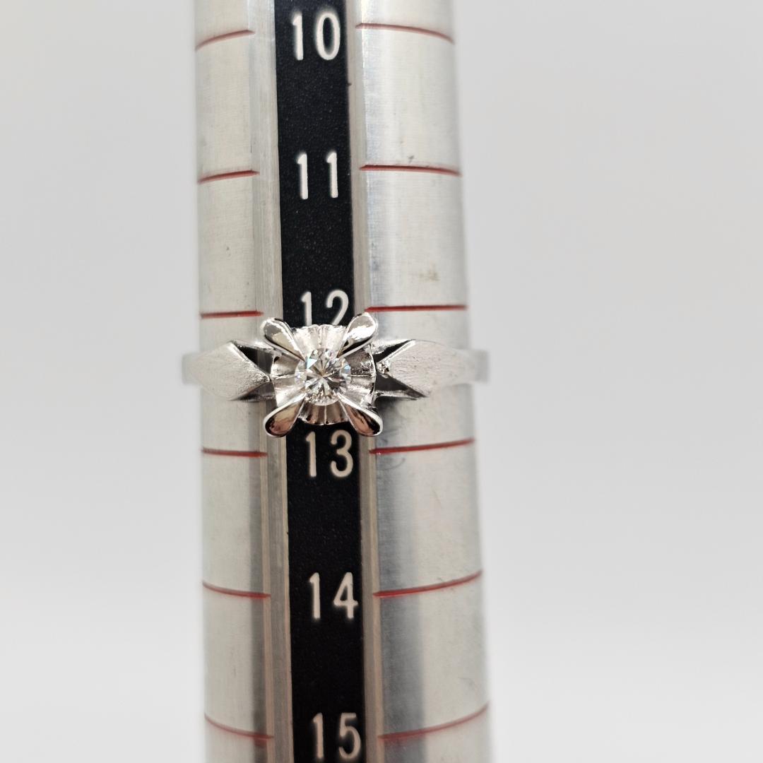 K14WG ダイヤ リング 0.11ct 12.5号