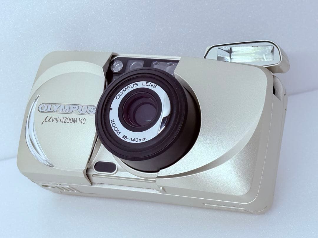 OLYMPUS μ ZOOM 140 フィルムカメラ ケース リモコン付